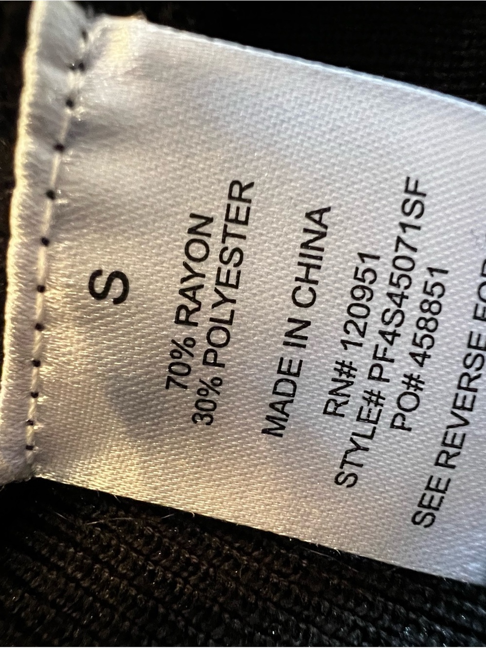 Pinque Black Ribbed V-Neck Button-Front Cardigan - Small - Picture 8 of 8